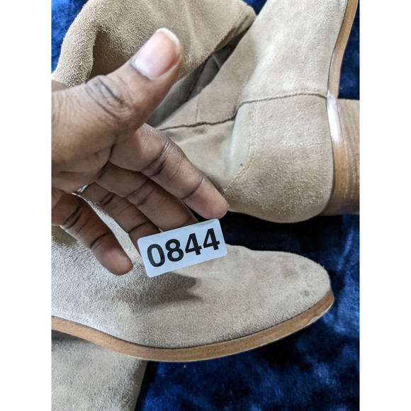 Sole Society knee high boots sz 8 cow suede leather shoes taupe brown tan tall - Picture 9 of 9